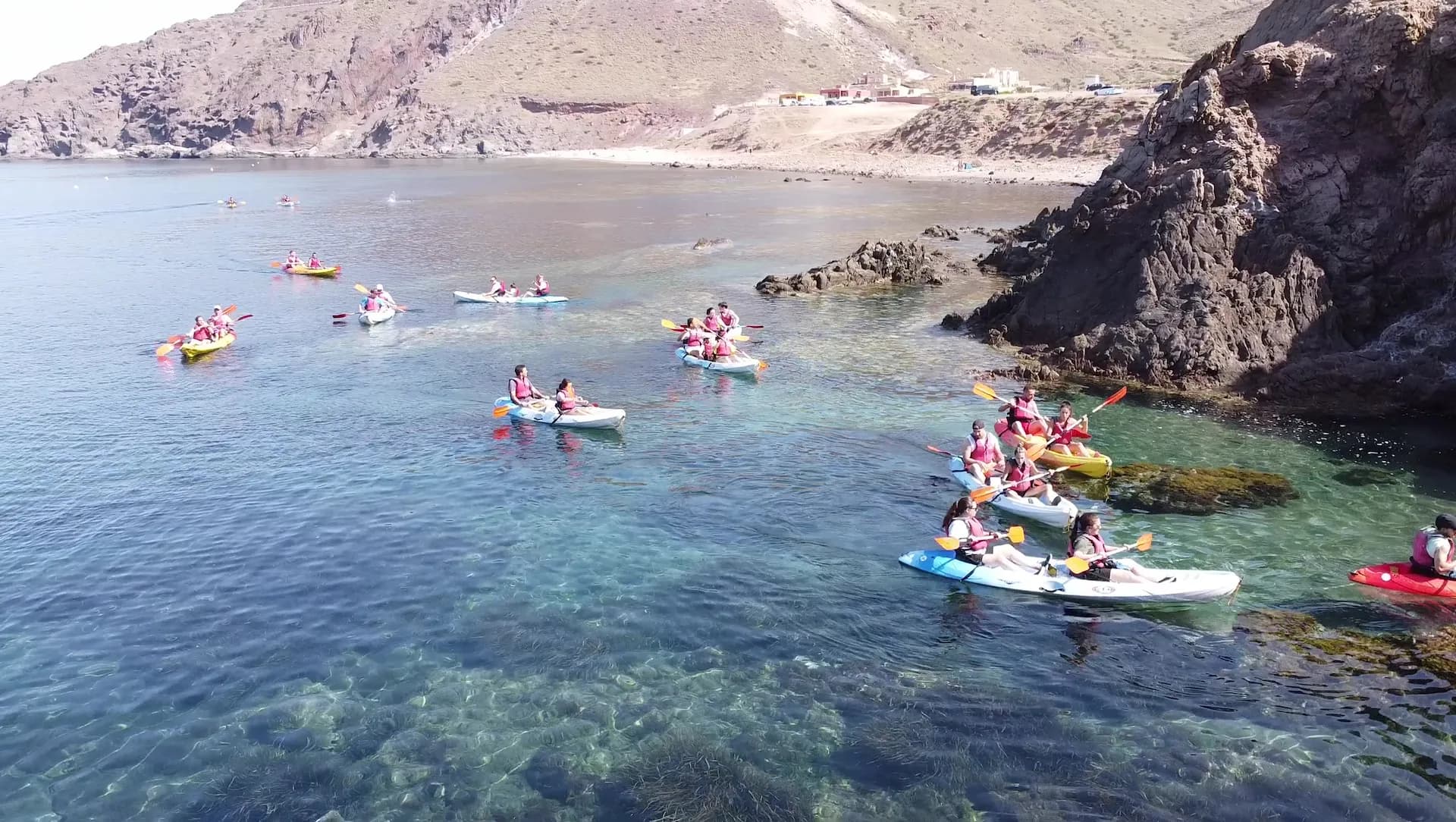 Kayaking at Arrecife de las Sirenas – Cabo de Gata lighthouse